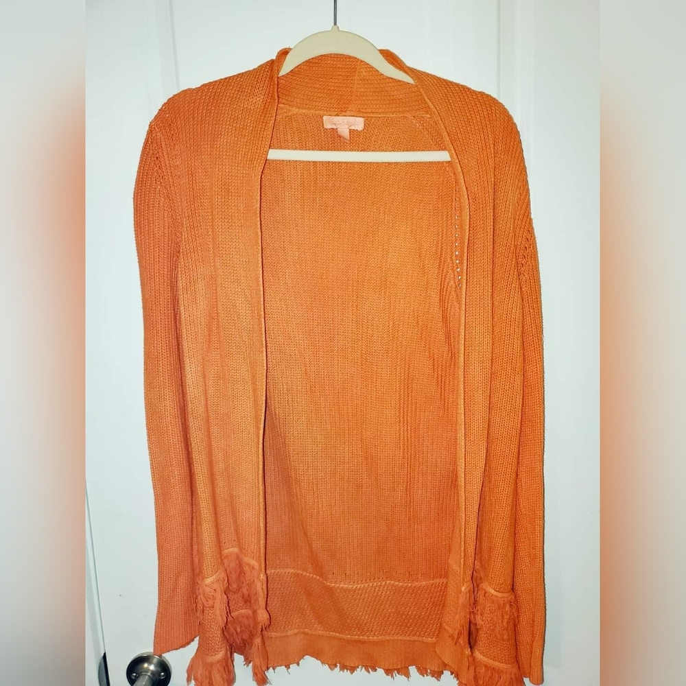 Lilly Pulitzer fringe cardigan sweater